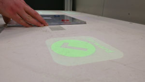 Image of forward button in dynamic tracking video