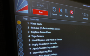 LightGuide-Plattform Schrittfortschritt