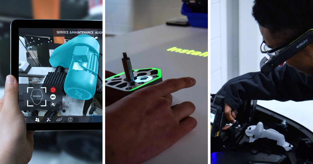 diferentes tipos de realidad aumentada para la fabricación