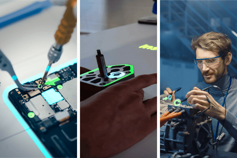 Beispiele für projizierte Augmented Reality