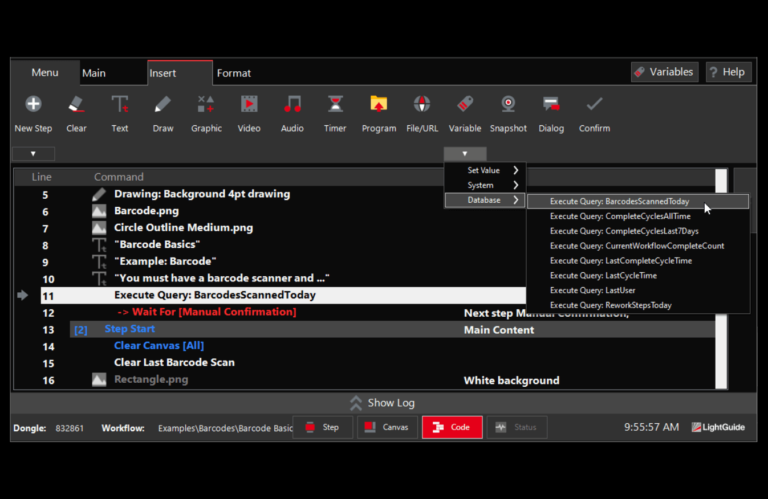 Software Features - LightGuide
