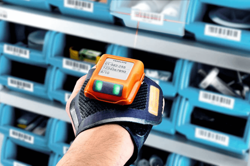 proglove wearable barcode scanner integrated with projected augmented reality