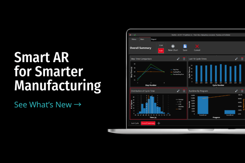 LightGuide Data Hub manual process data for manufacturing analytics