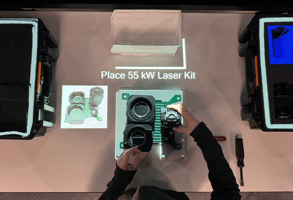 LightGuide turns Siemens Process Simulate workflow into augmented reality work instructions