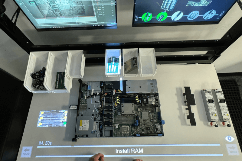 augmented reality guidance gamifying the process of assembling a server